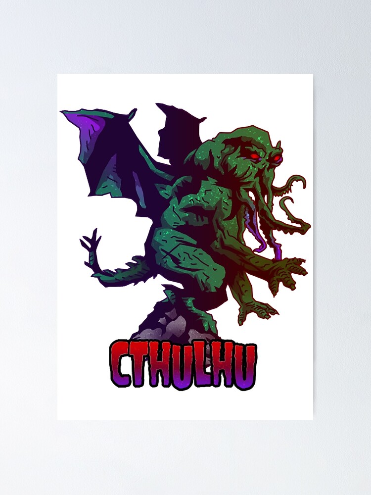 Cthulhu Call Of Lovecraft Weird Tales Poster For Sale By Nthu333fdd Redbubble 8983