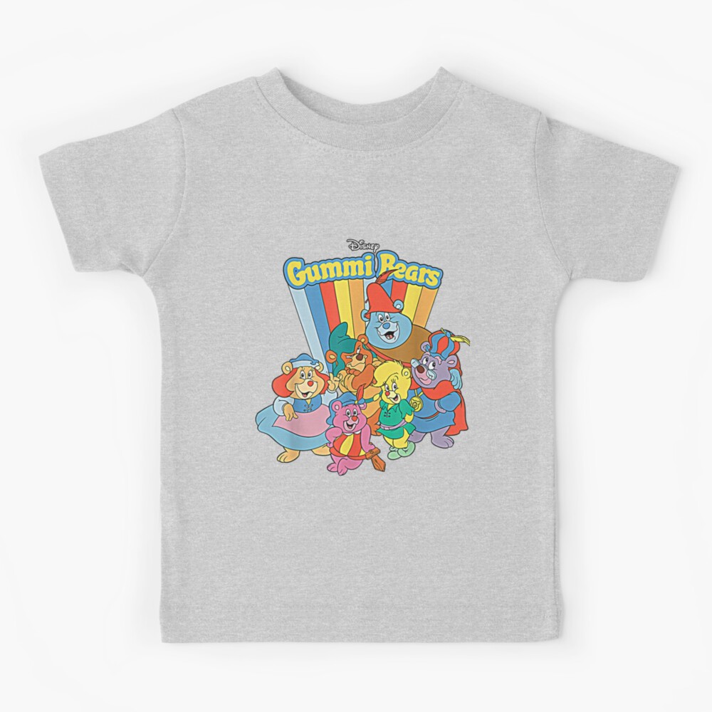 Disney Adventures of the Gummi Bears Retro - Short Sleeve Cotton T-Shirt  for Adults -Customized-Charcoal Heather 