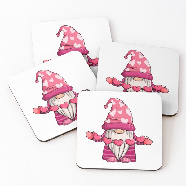 Item preview, Valentine Gnome With Pink Hearts designed and sold by Fine Art California.