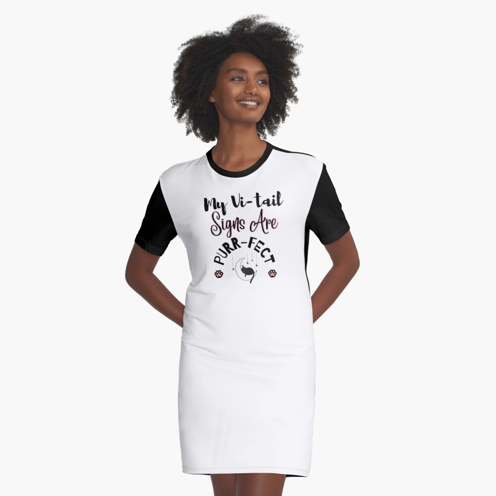Item preview, Graphic T-Shirt Dress designed and sold by ArtsyWhiskers.
