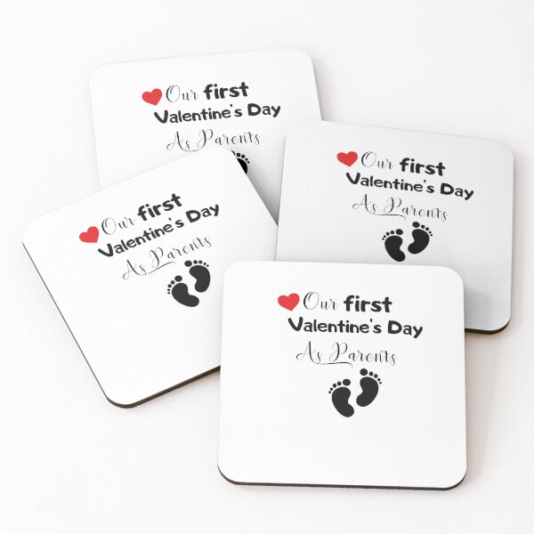 Item preview, Our first valentine's day as parents first mom dad T-Shirt designed and sold by Awesigns.