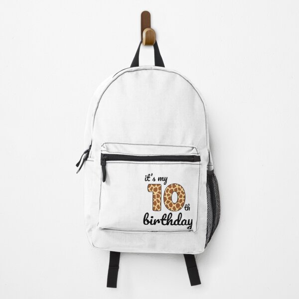Item preview, Its my birthday, 10th Birthday Giraffe Print, Kid Giraffe 10th Birthday, 10 Years Old Wild Animal, Number Ten Safari Zoo designed and sold by singRsong.