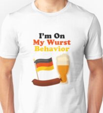 Ich bin auf meinem Wurst-Verhalten Unisex T-Shirt