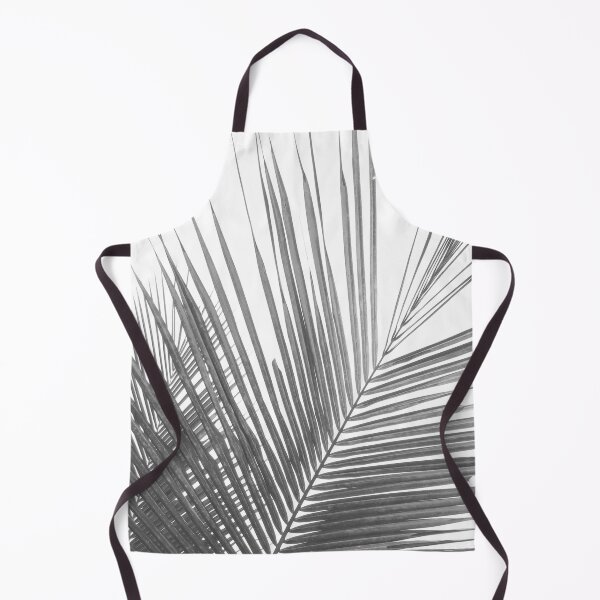 Item preview, Black and white minimalist palm leaves designed and sold by Bloomery Decor.