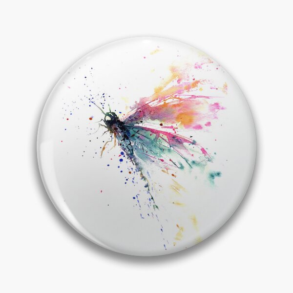 Item preview, Dragonfly watercolor splashing designed and sold by MatildaWatson.
