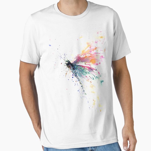 Item preview, Dragonfly watercolor splashing designed and sold by MatildaWatson.