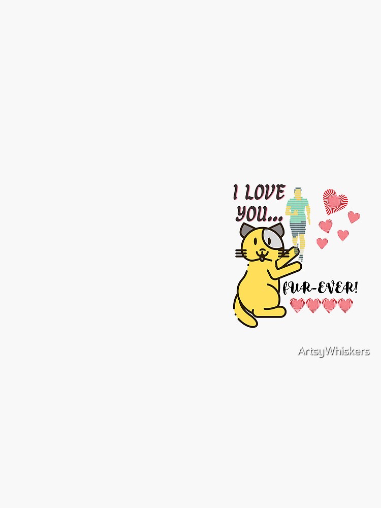 Thumbnail 6 of 6, Coffee Mug, I Love You... Fur-ever designed and sold by ArtsyWhiskers.