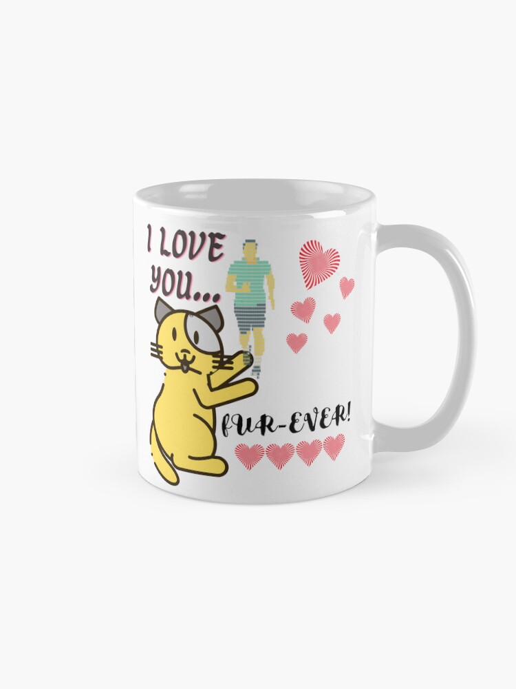 Thumbnail 5 of 6, Coffee Mug, I Love You... Fur-ever designed and sold by ArtsyWhiskers.