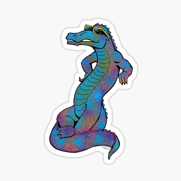 Rainbow Gator Sticker