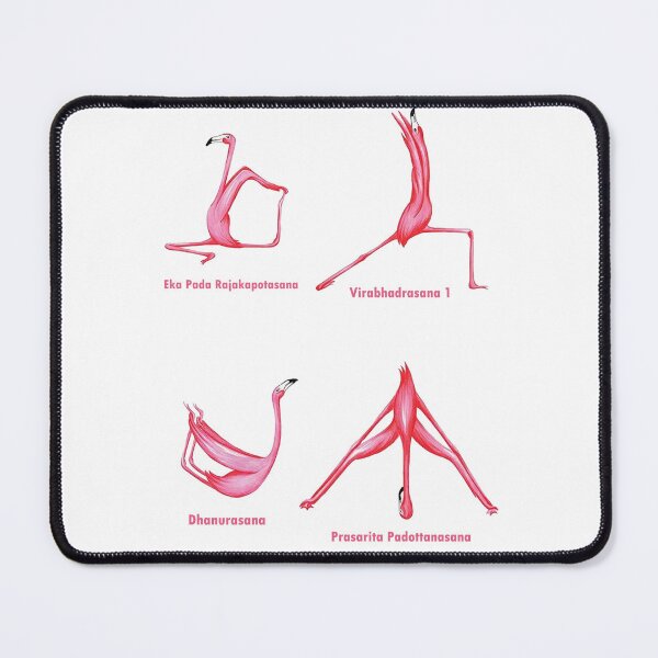 Item preview, Flamingo yoga art designed and sold by MatildaWatson.