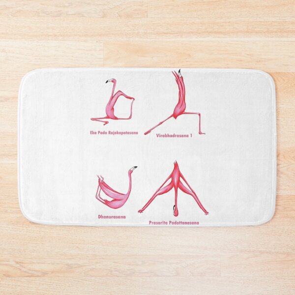 Item preview, Flamingo yoga art designed and sold by MatildaWatson.