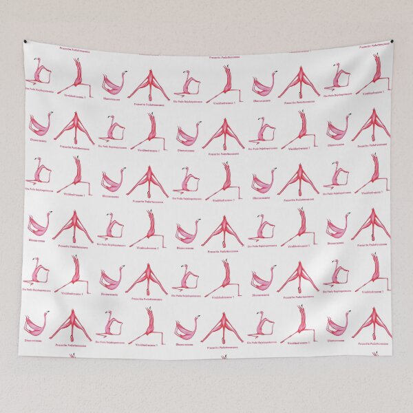 Item preview, Flamingo yoga art designed and sold by MatildaWatson.