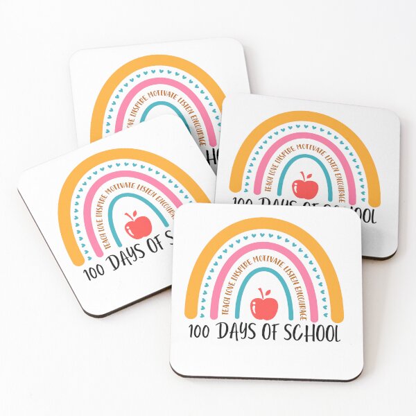 Item preview, 100 days of school (black text)- teacher - kindergarten, preschool, elementary, middle school designed and sold by CaitU.
