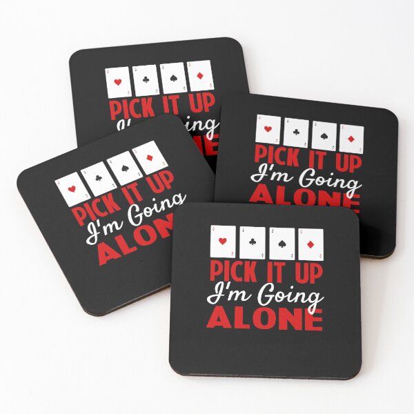 Item preview, Funny Euchre Player Card Gamer Pick It Up I'm Going Alone  designed and sold by SamirBeydoun.