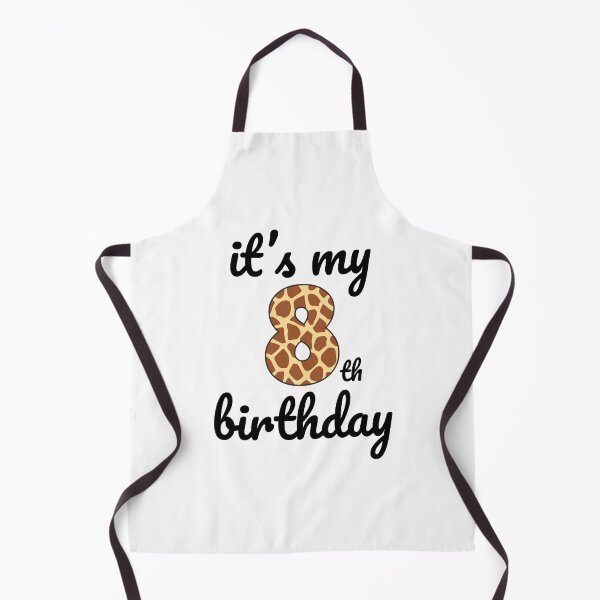 Item preview, Its my birthday, 8th Birthday Giraffe Print, Kid Giraffe 8th Birthday, 8 Years Old Wild Animal, Number Eight Safari Zoo designed and sold by singRsong.