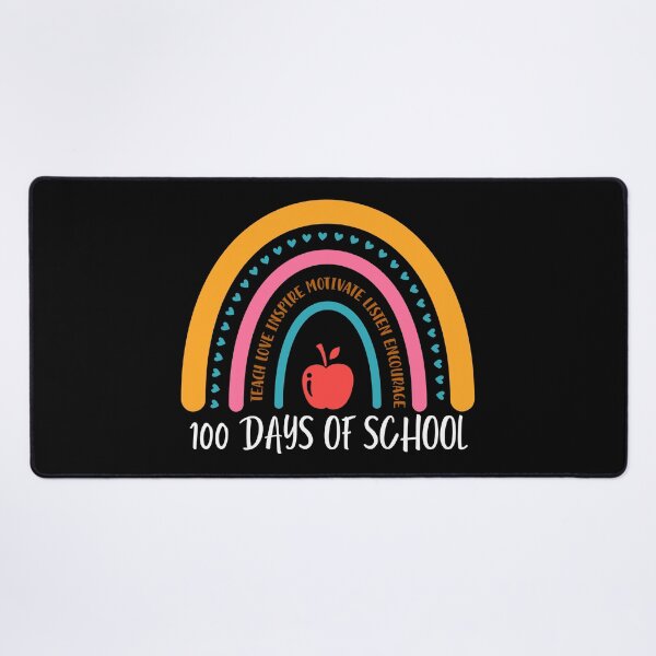 Item preview, 100 days of school (white text)- teacher - kindergarten, preschool, elementary, middle school designed and sold by CaitU.