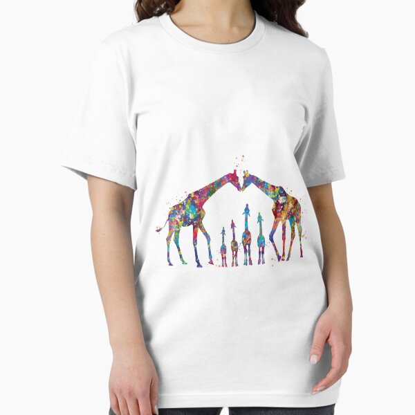 Item preview, Giraffe Family Watercolor Painting Art designed and sold by MatildaWatson.