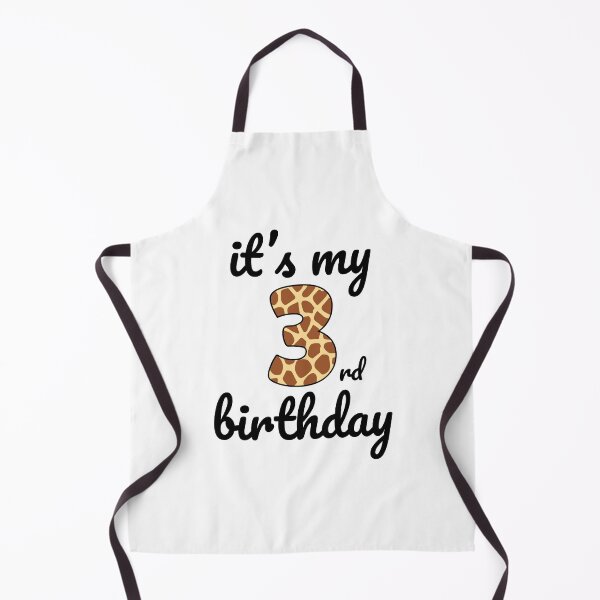 Item preview, Its my birthday, 3rd Birthday Giraffe Print, Kid Giraffe 3rd Birthday, 3 Years Old Wild Animal, Number Three Safari Zoo designed and sold by singRsong.