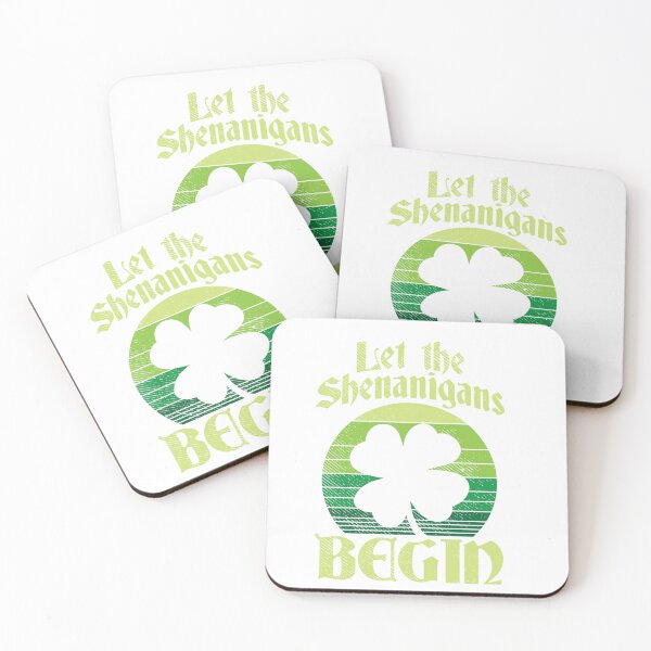 Artikelvorschau, Lassen Sie die Shenanigans Langärmliges Retro-Kleeblatt-Spaß-St. Patricks Day T-Shirt beginnen entworfen und verkauft von BuetowRoswald.