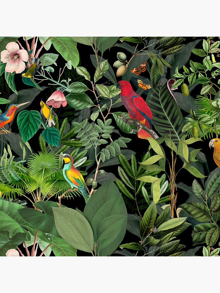 Jungle Birds Tropical Paradise by artsandsoul