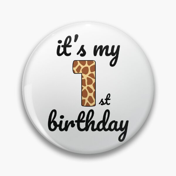 Item preview, Its my birthday, 1st Birthday Giraffe Print, Kid Giraffe 1st Birthday, 1 Year Old Wild Animal, Number One Safari Zoo designed and sold by singRsong.