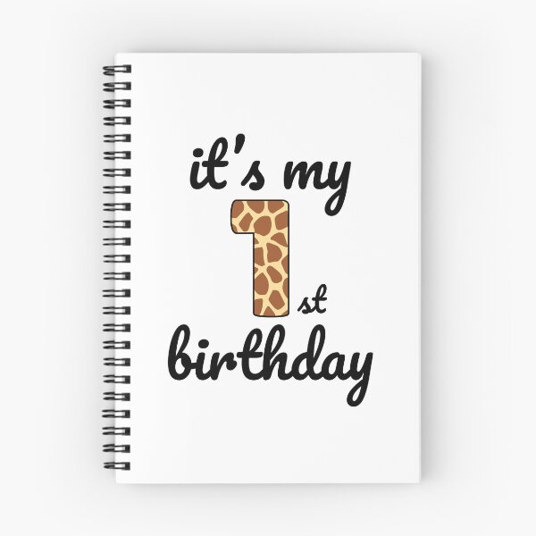 Item preview, Its my birthday, 1st Birthday Giraffe Print, Kid Giraffe 1st Birthday, 1 Year Old Wild Animal, Number One Safari Zoo designed and sold by singRsong.
