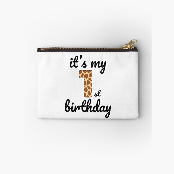 Item preview, Its my birthday, 1st Birthday Giraffe Print, Kid Giraffe 1st Birthday, 1 Year Old Wild Animal, Number One Safari Zoo designed and sold by singRsong.