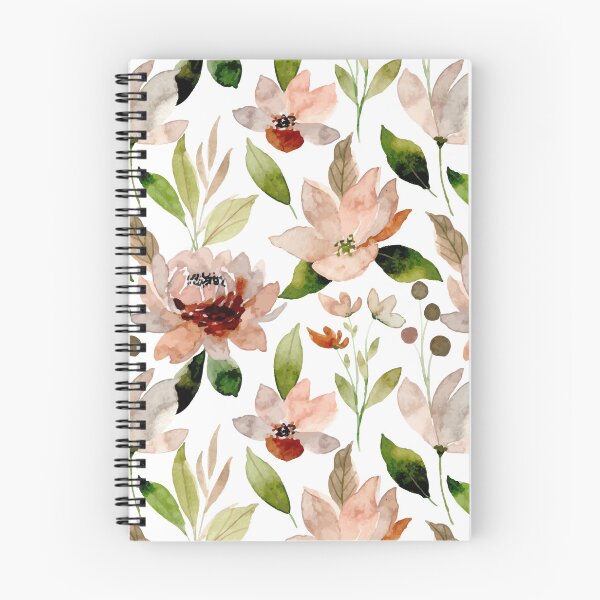 Item preview, Watercolor Floral Pattern on White Background designed and sold by linime1984.