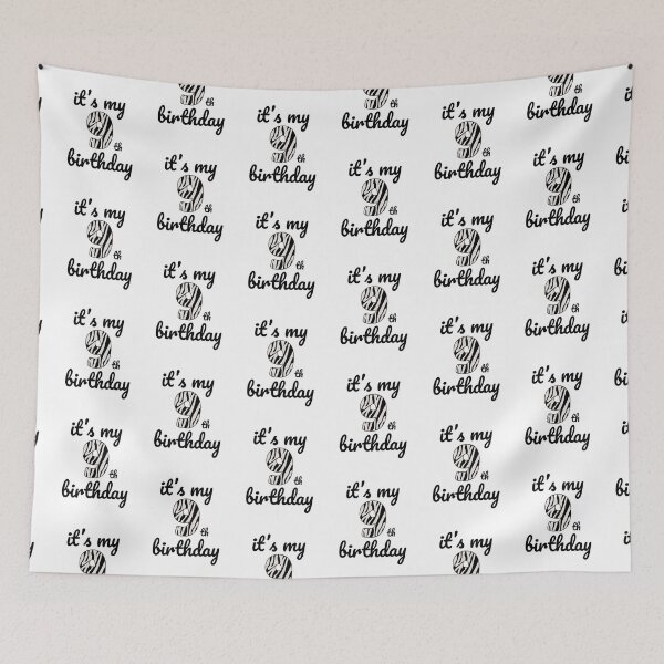 Item preview, Its my birthday, 9th Birthday Zebra Print, Kid Zebra 9th Birthday, 9 Years Old Wild Animal, Number Nine Safari Zoo designed and sold by singRsong.