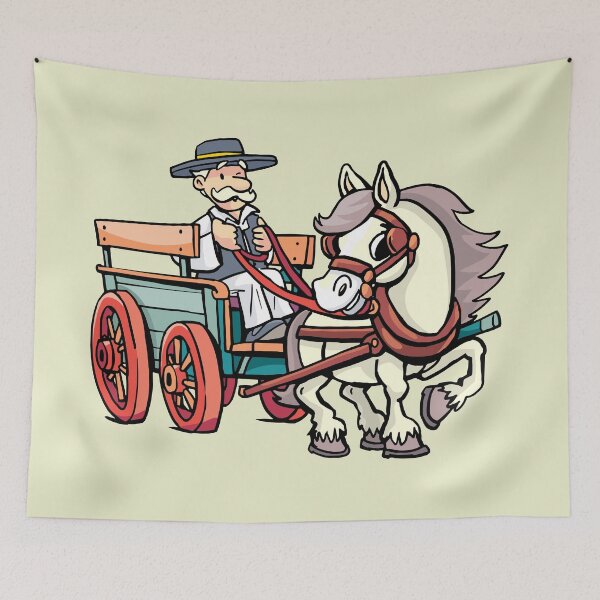 Item preview, coachman drives a horse-drawn carriage designed and sold by duxpavlic.