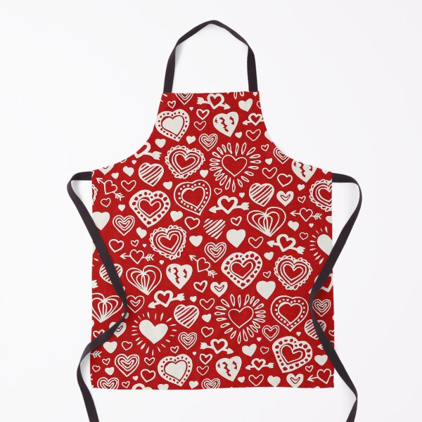 Item preview, Hearts Hand draw red fabric designed and sold by Wilkinson39.