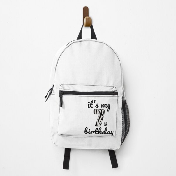 Item preview, Its my birthday, 7th Birthday Zebra Print, Kid Zebra 7th Birthday, 7 Years Old Wild Animal, Number Seven Safari Zoo designed and sold by singRsong.