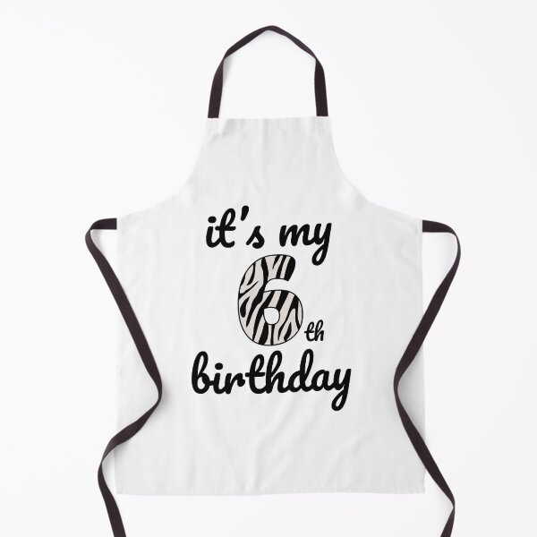 Item preview, Its my birthday, 6th Birthday Zebra Print, Kid Zebra 6th Birthday, 6 Years Old Wild Animal, Number Six Safari Zoo designed and sold by singRsong.