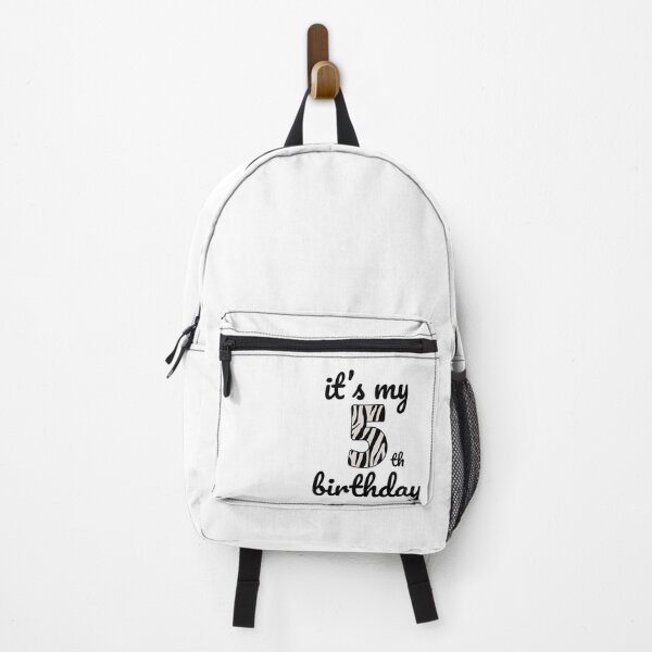 Item preview, Its my birthday, 5th Birthday Zebra Print, Kid Zebra 5th Birthday, 5 Years Old Wild Animal, Number Five Safari Zoo designed and sold by singRsong.