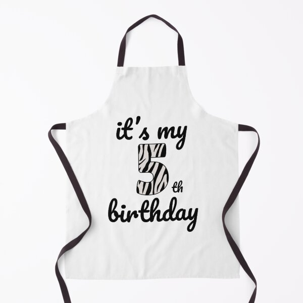 Item preview, Its my birthday, 5th Birthday Zebra Print, Kid Zebra 5th Birthday, 5 Years Old Wild Animal, Number Five Safari Zoo designed and sold by singRsong.