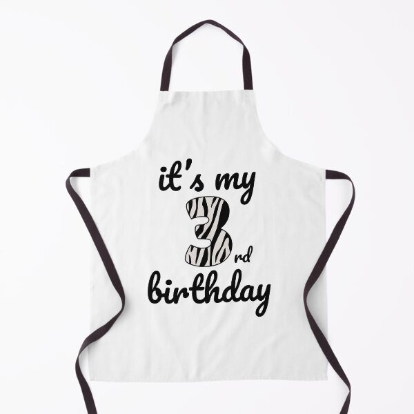 Item preview, Its my birthday, 3rd Birthday Zebra Print, Kid Zebra 3rd Birthday, 3 Years Old Wild Animal, Number Three Safari Zoo designed and sold by singRsong.