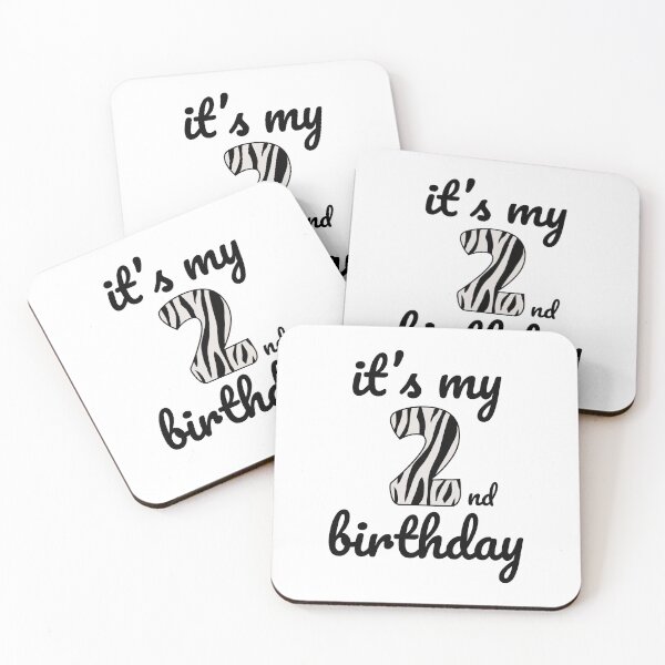 Item preview, Its my birthday, 2nd Birthday Zebra Print, Kid Zebra 2nd Birthday, 2 Years Old Wild Animal, Number Two Safari Zoo designed and sold by singRsong.