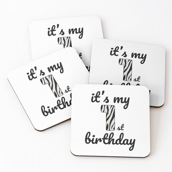 Item preview, Its my birthday, 1st Birthday Zebra Print, Kid Zebra 1st Birthday, 1 Year Old Wild Animal, Number One Safari Zoo designed and sold by singRsong.