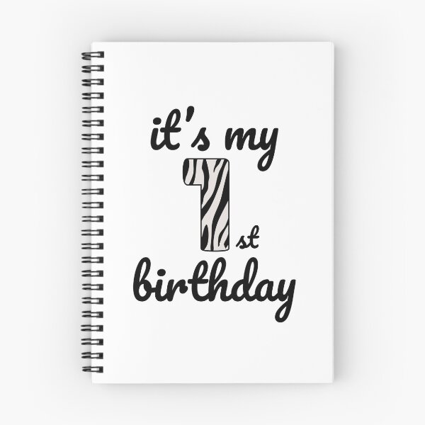 Item preview, Its my birthday, 1st Birthday Zebra Print, Kid Zebra 1st Birthday, 1 Year Old Wild Animal, Number One Safari Zoo designed and sold by singRsong.