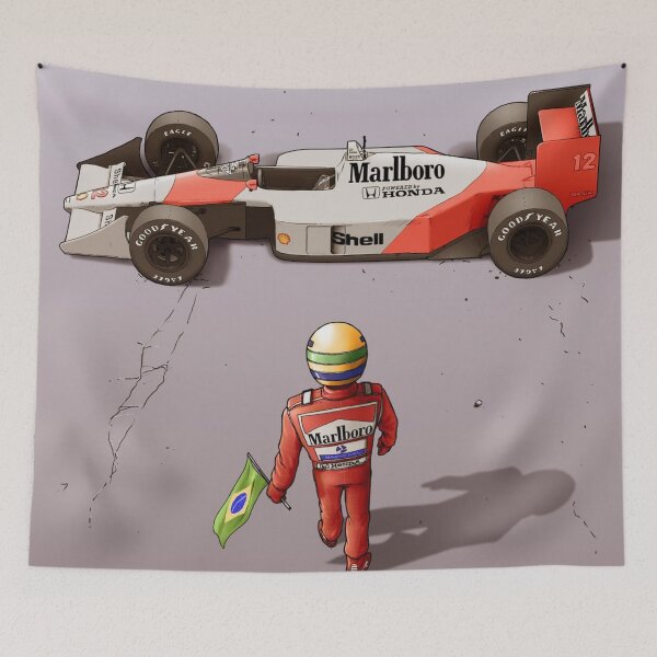 Item preview, Ayrton Senna Illustration designed and sold by indriagnes.