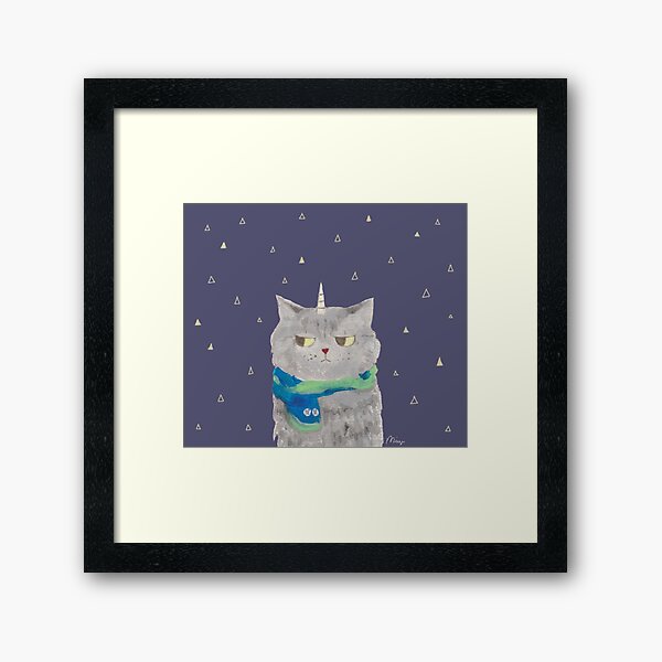 Caticorn: 002 Framed Art Print