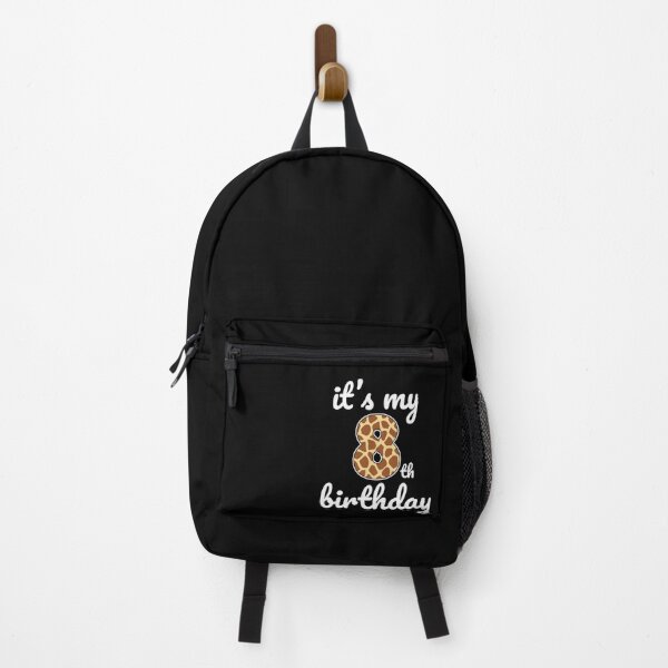 Item preview, Its my birthday, 8th Birthday Giraffe Print, Kid Giraffe 8th Birthday, 8 Years Old Wild Animal, Number Eight Safari Zoo designed and sold by singRsong.