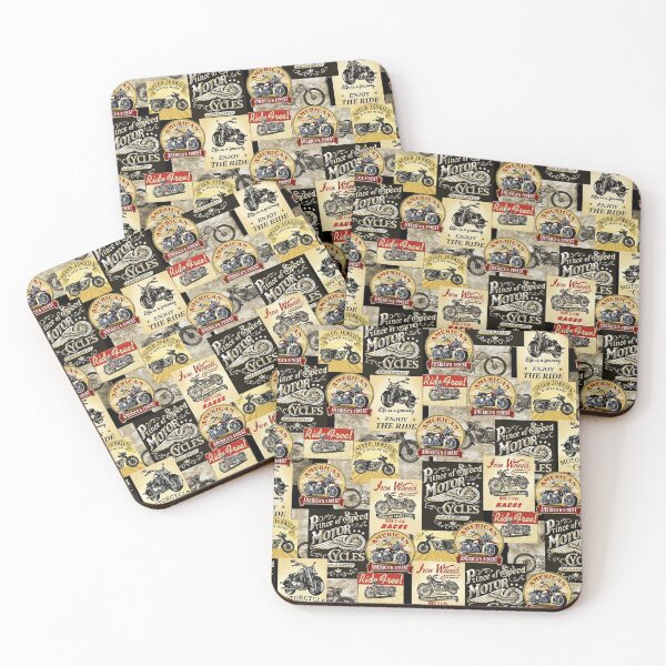Item preview, Motorcycle Fabric patterns designed and sold by Wilkinson39.