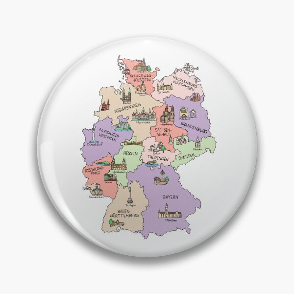 Item preview, Bunte Karte von Deutschland designed and sold by Sheridan T.