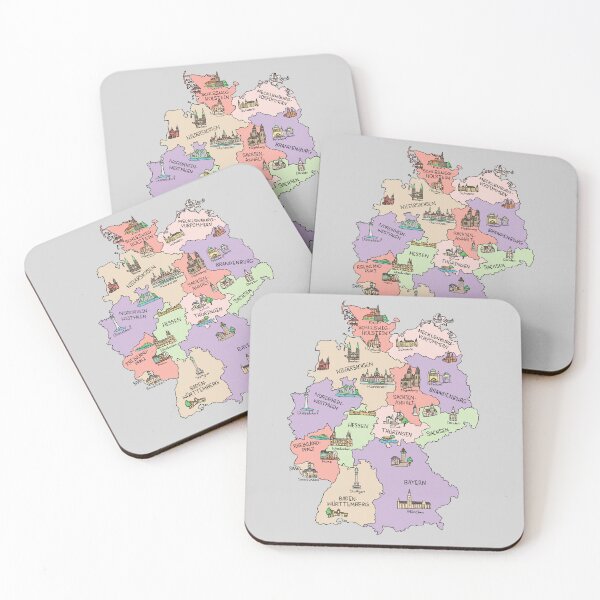 Item preview, Bunte Karte von Deutschland designed and sold by Sheridan T.