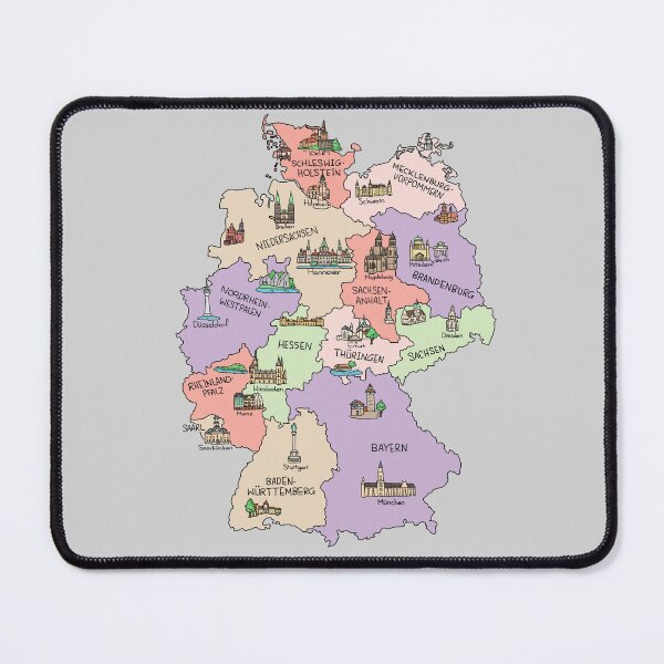 Item preview, Bunte Karte von Deutschland designed and sold by Sheridan T.