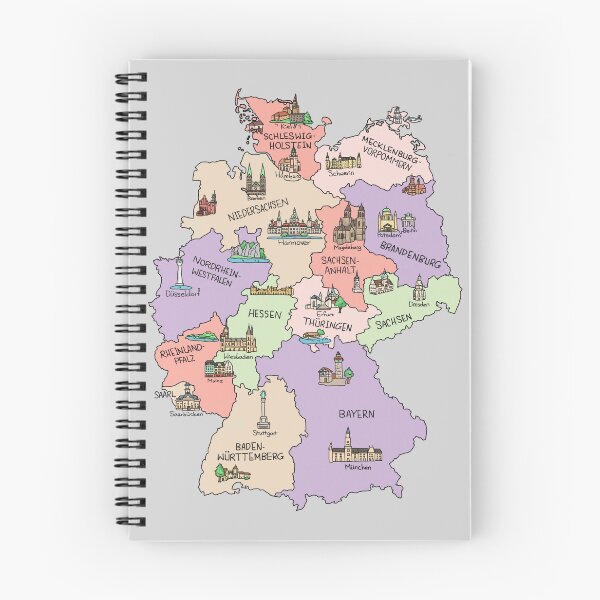 Item preview, Bunte Karte von Deutschland designed and sold by Sheridan T.