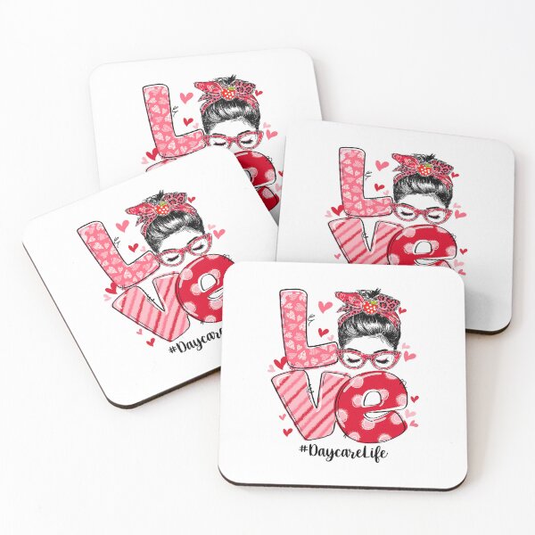Item preview, Love Messy Bun Daycare Teacher Valentines Day Matching designed and sold by ryanbrian.