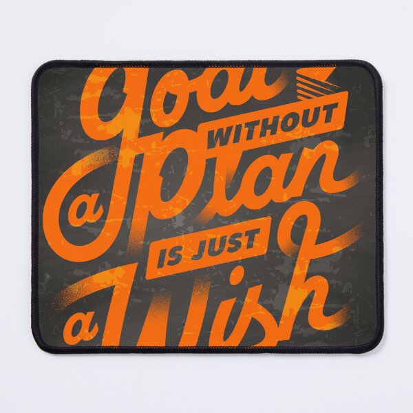 Item preview, A goal without a plan is just a wish — Motivation lettering, quote designed and sold by GreekTavern1979.