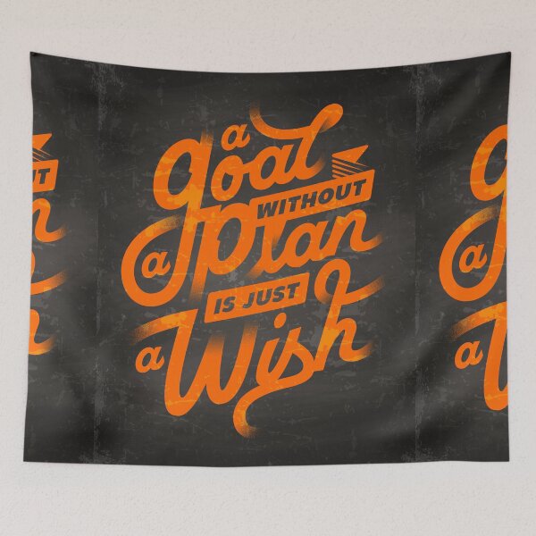 Item preview, A goal without a plan is just a wish — Motivation lettering, quote designed and sold by GreekTavern1979.